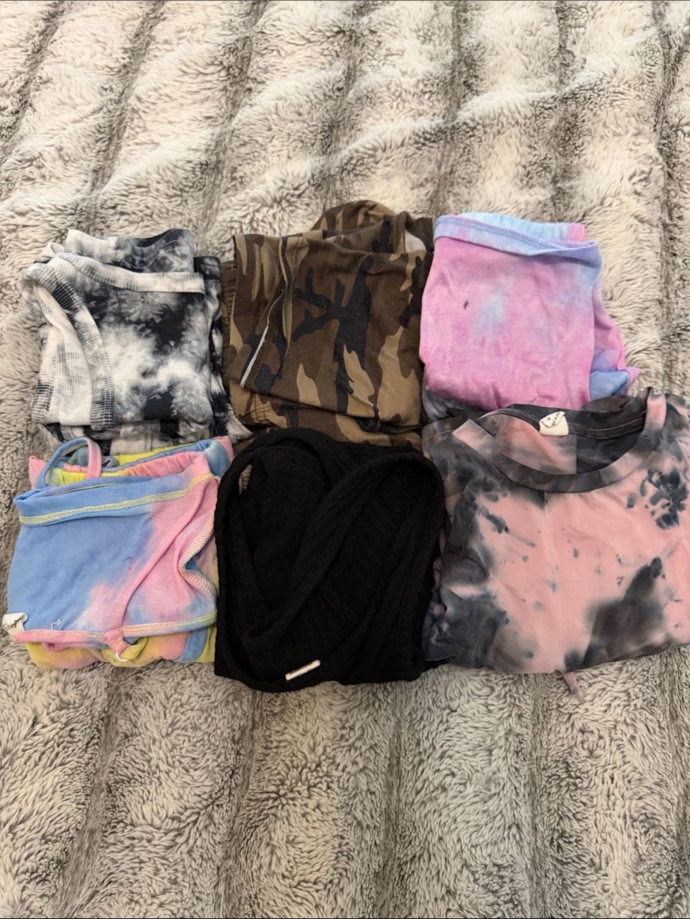 Girls Pajama Bundle 6 Sets of Lightweight Summer PJs - Size 8